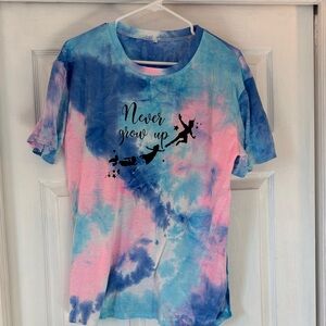 Tie-Dye 'Never Grow Up' T-Shirt